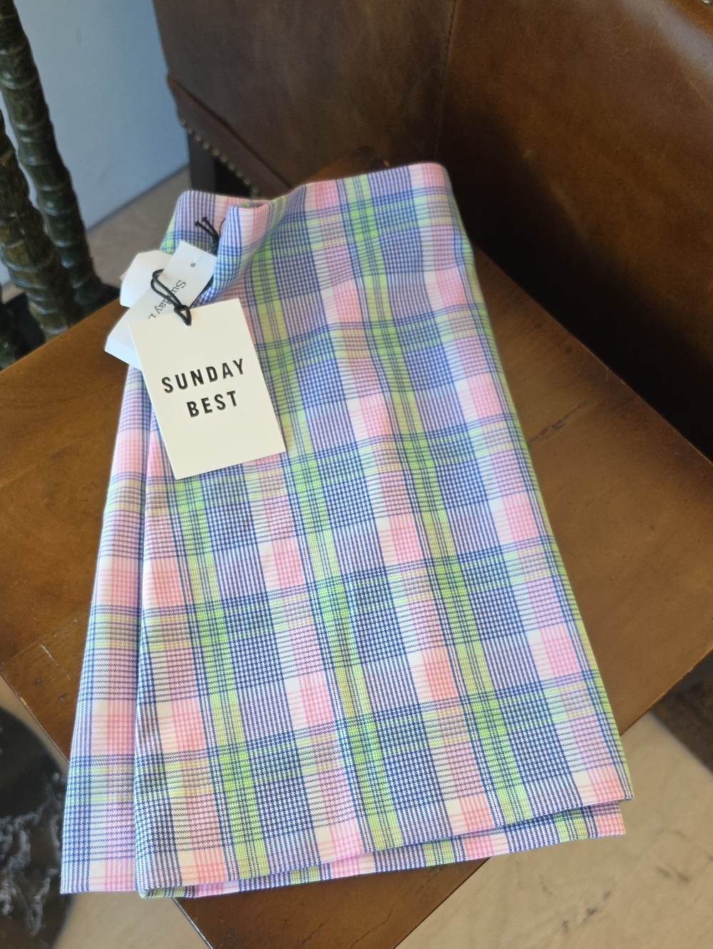Sunday Best Tatiana Skirt Plaid Mini Pink & Blue Size 2